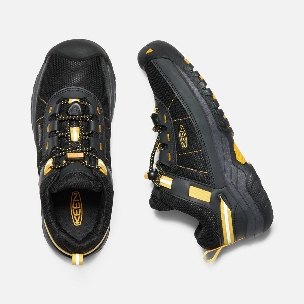 Keen Sneakers Barn Svarta/Gula - Targhee Sport Vent Shoes - 046735VFA